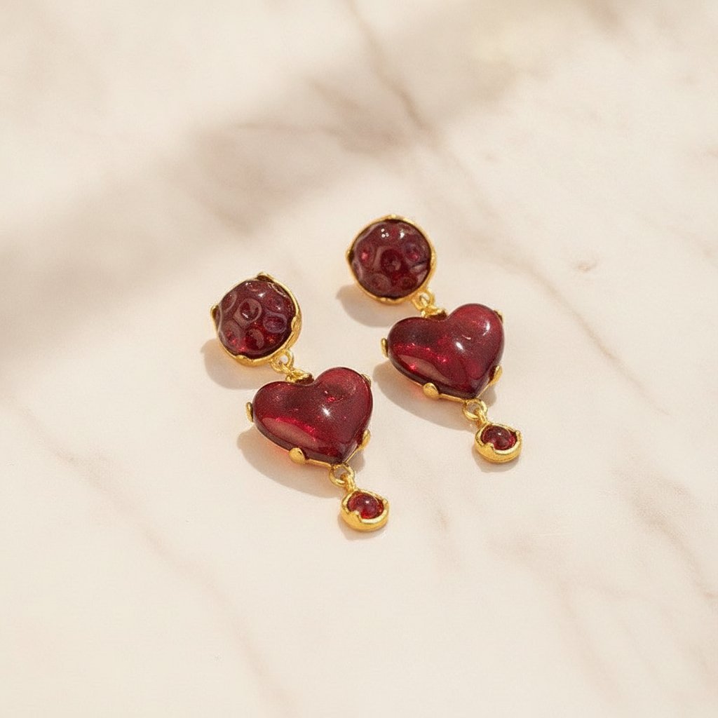 Coralie Ruby Earrings