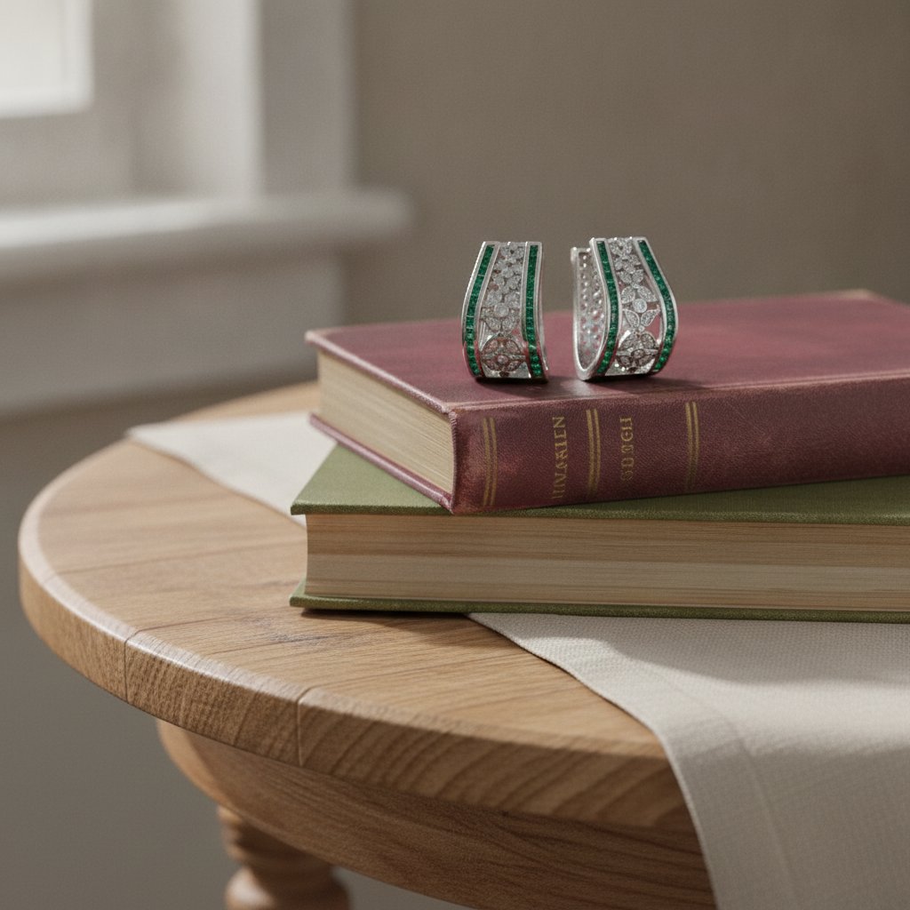 Fleur Emerald Earrings