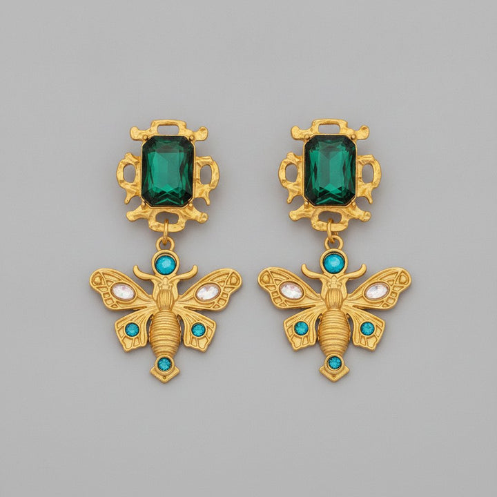Solene Emerald Earrings