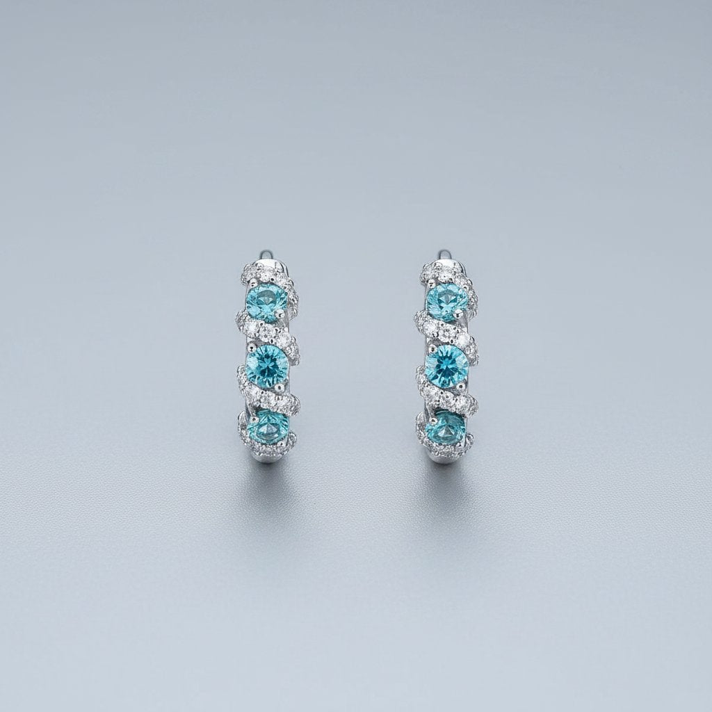 Elegante Topasohrringe