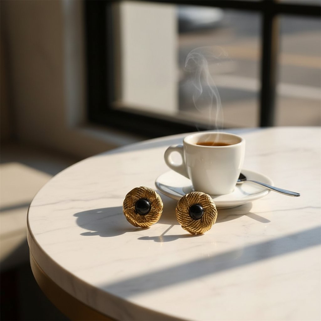 Perrine Onyx Earrings