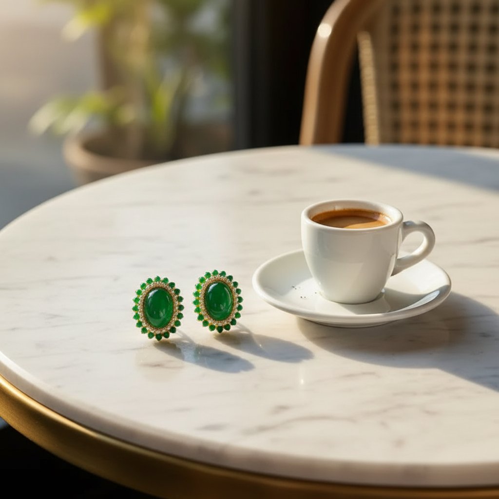 Iliana Emerald Earrings