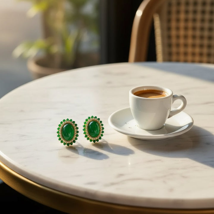 Iliana Emerald Earrings