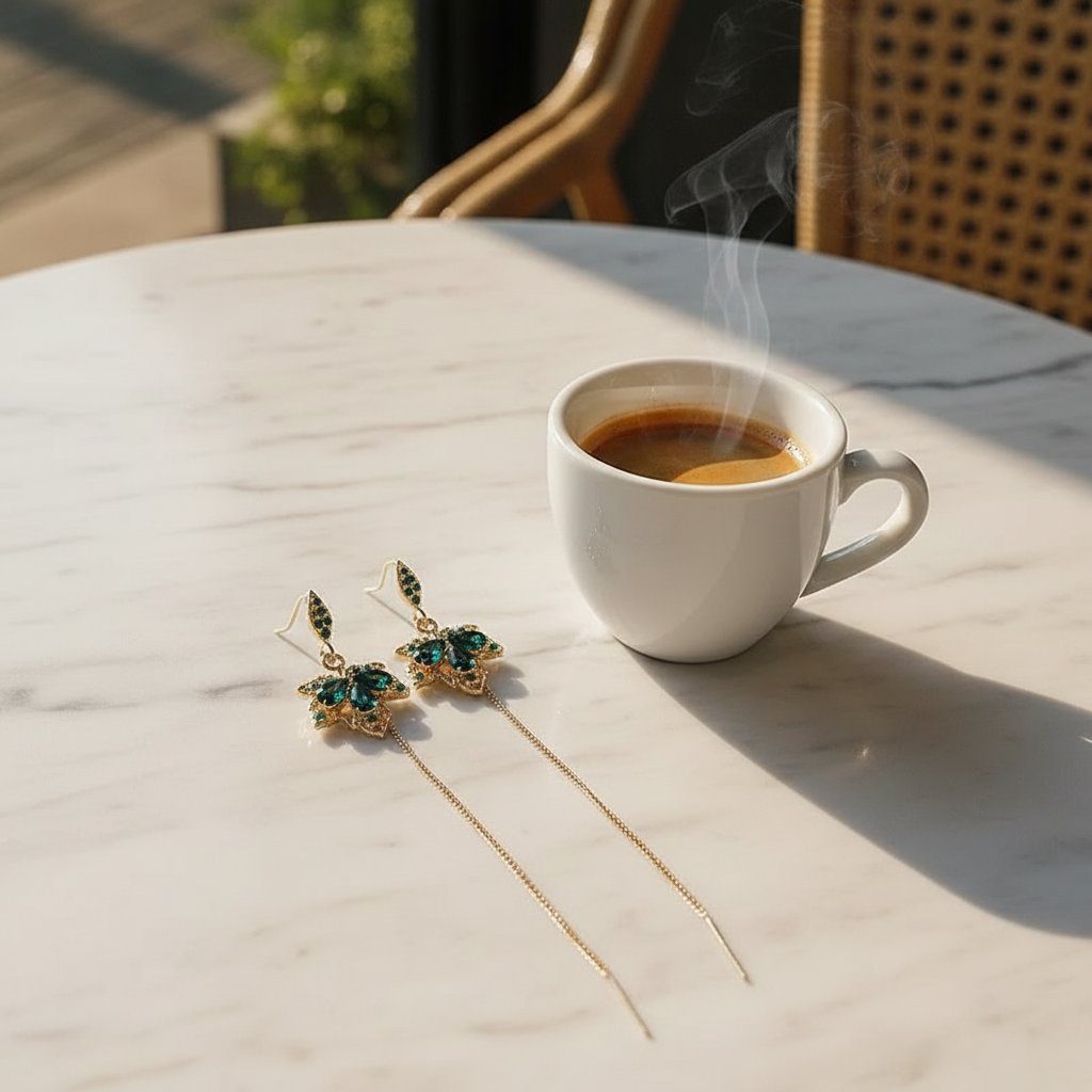 Opaline Emerald Earrings