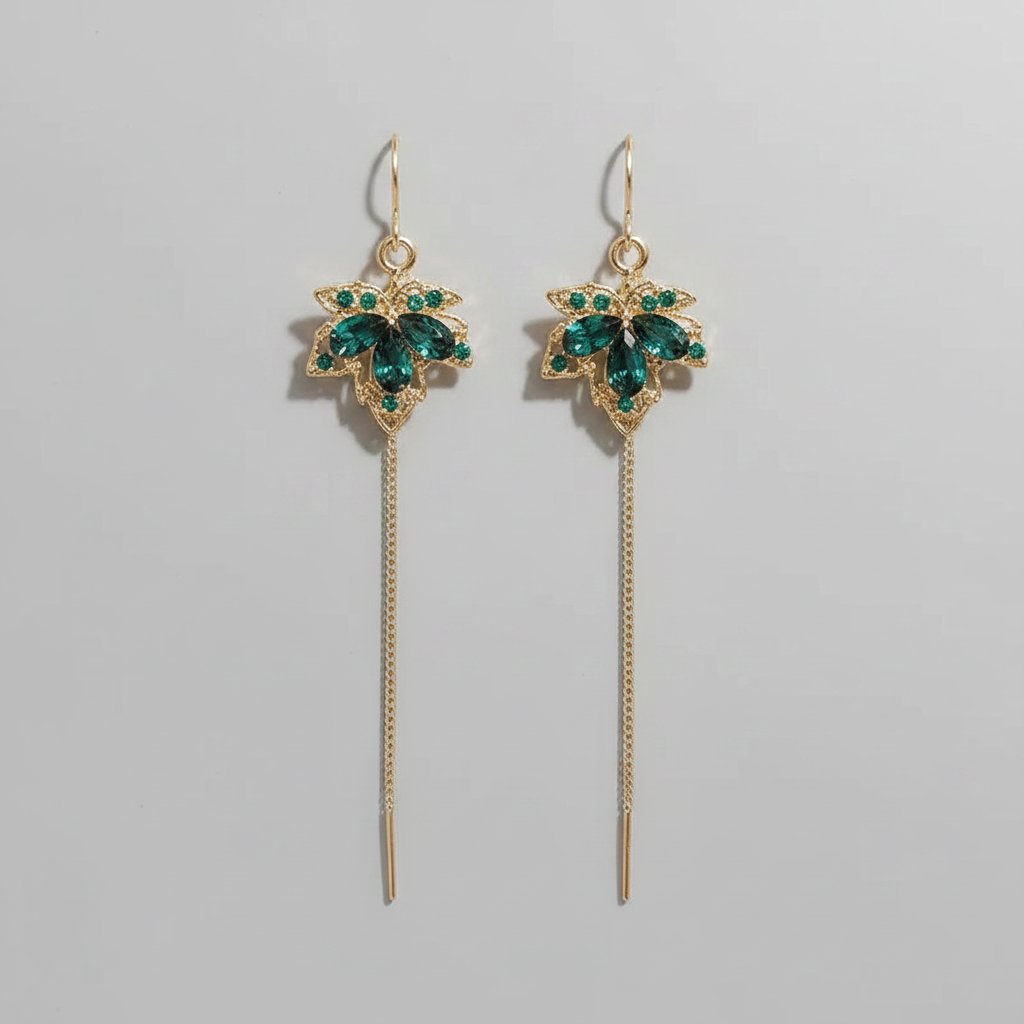 Opaline Emerald Earrings