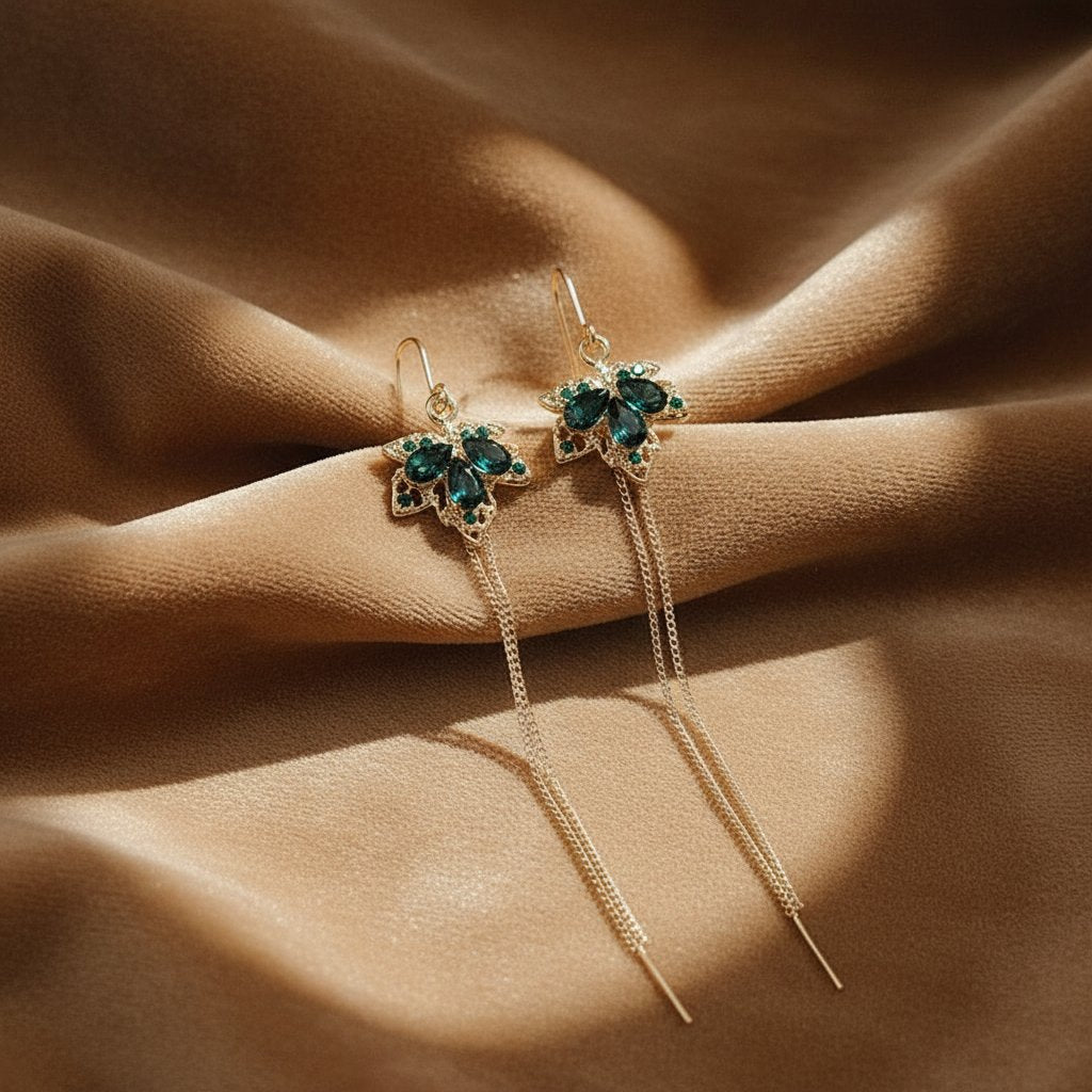 Opaline Emerald Earrings