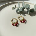 Pia Garnet Earrings