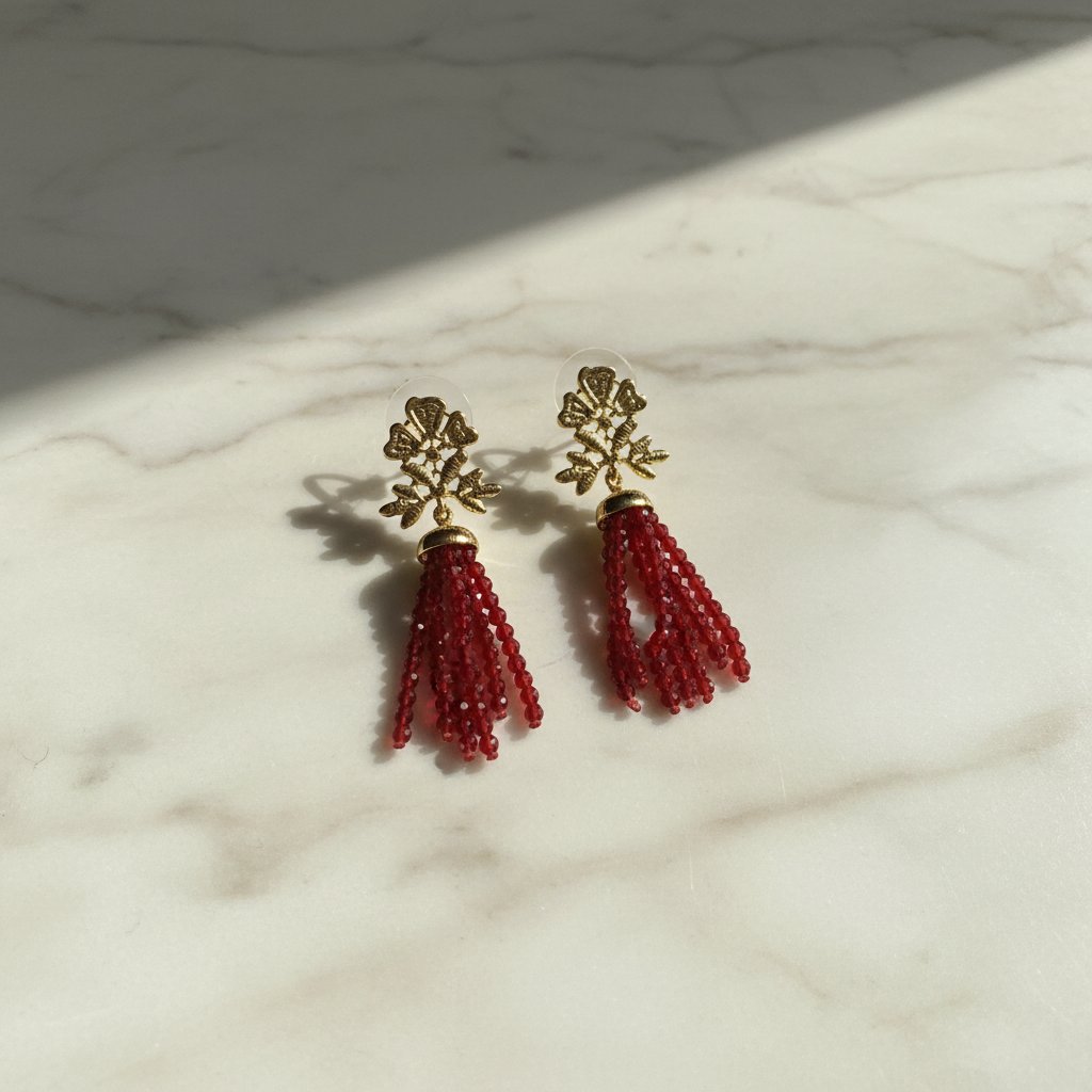 Tamsin Ruby Earrings