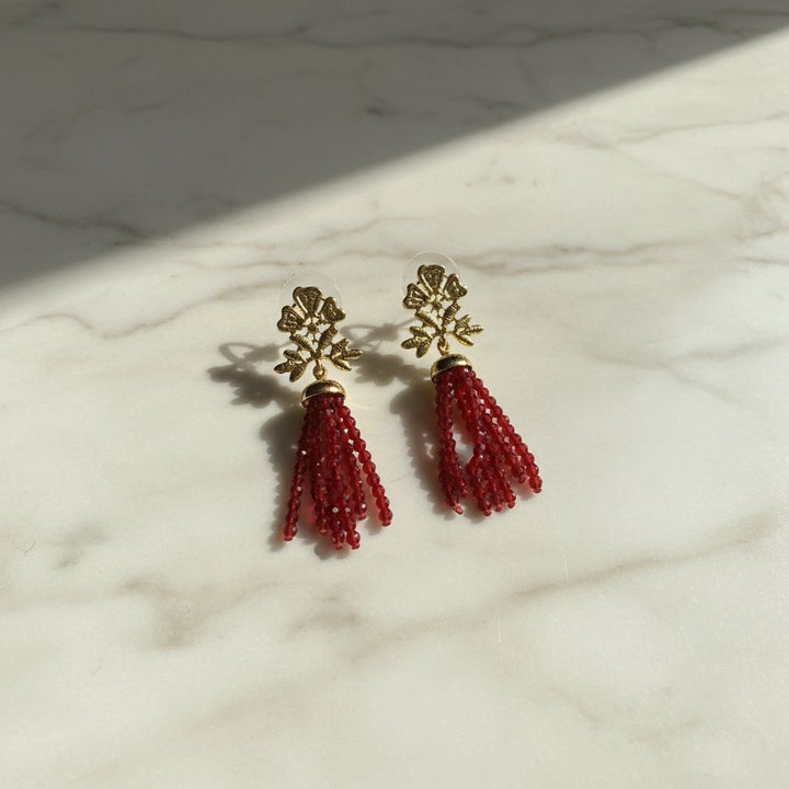 Tamsin Ruby Earrings