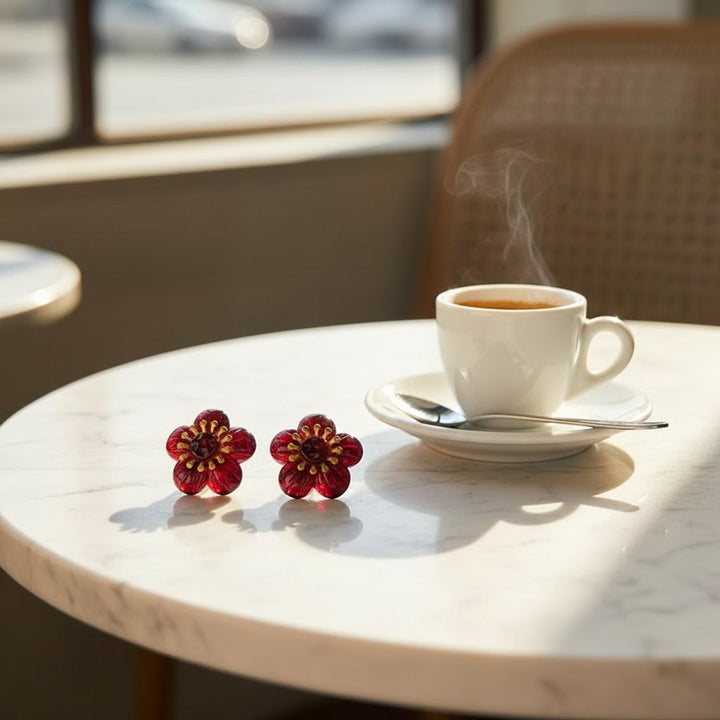 Ursule Ruby Earrings