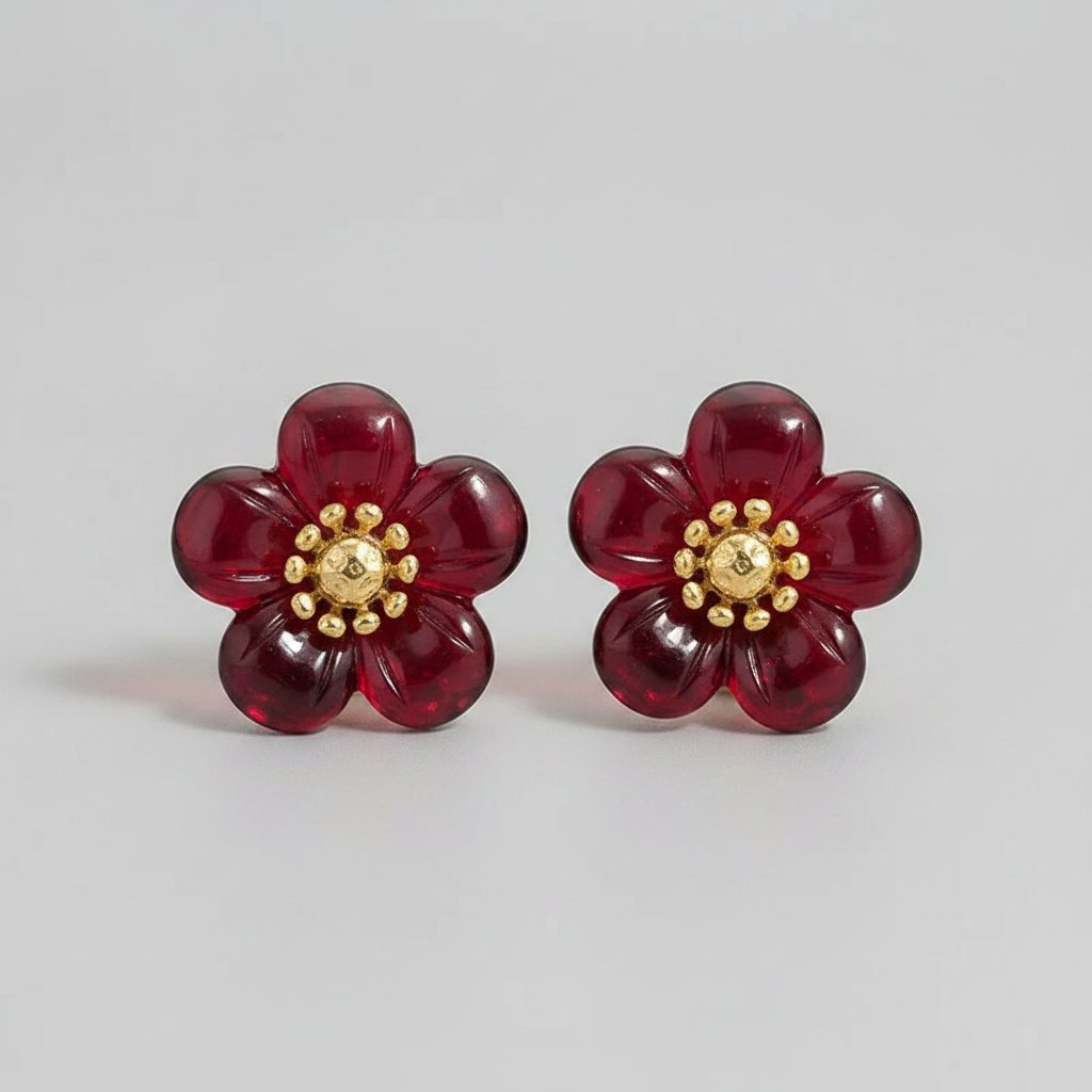 Ursule Ruby Earrings