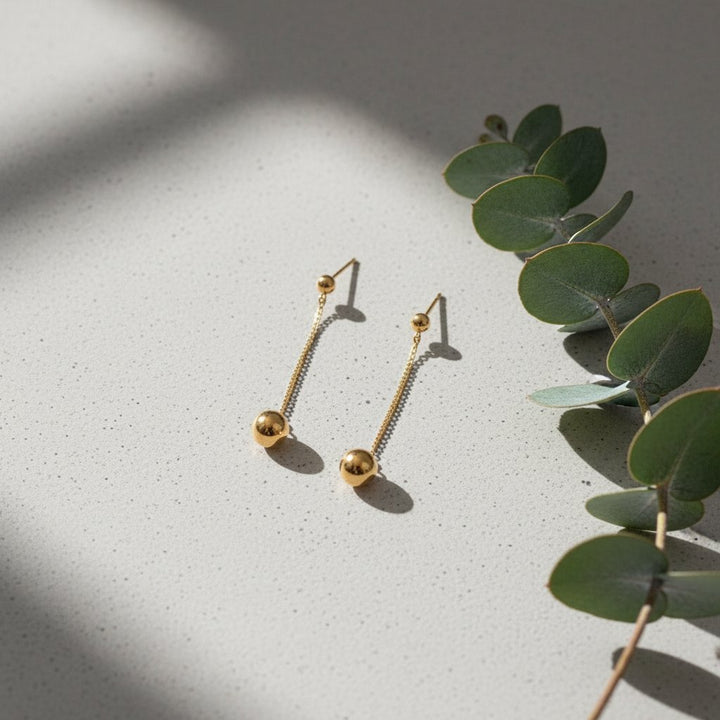 Une Gold Earrings