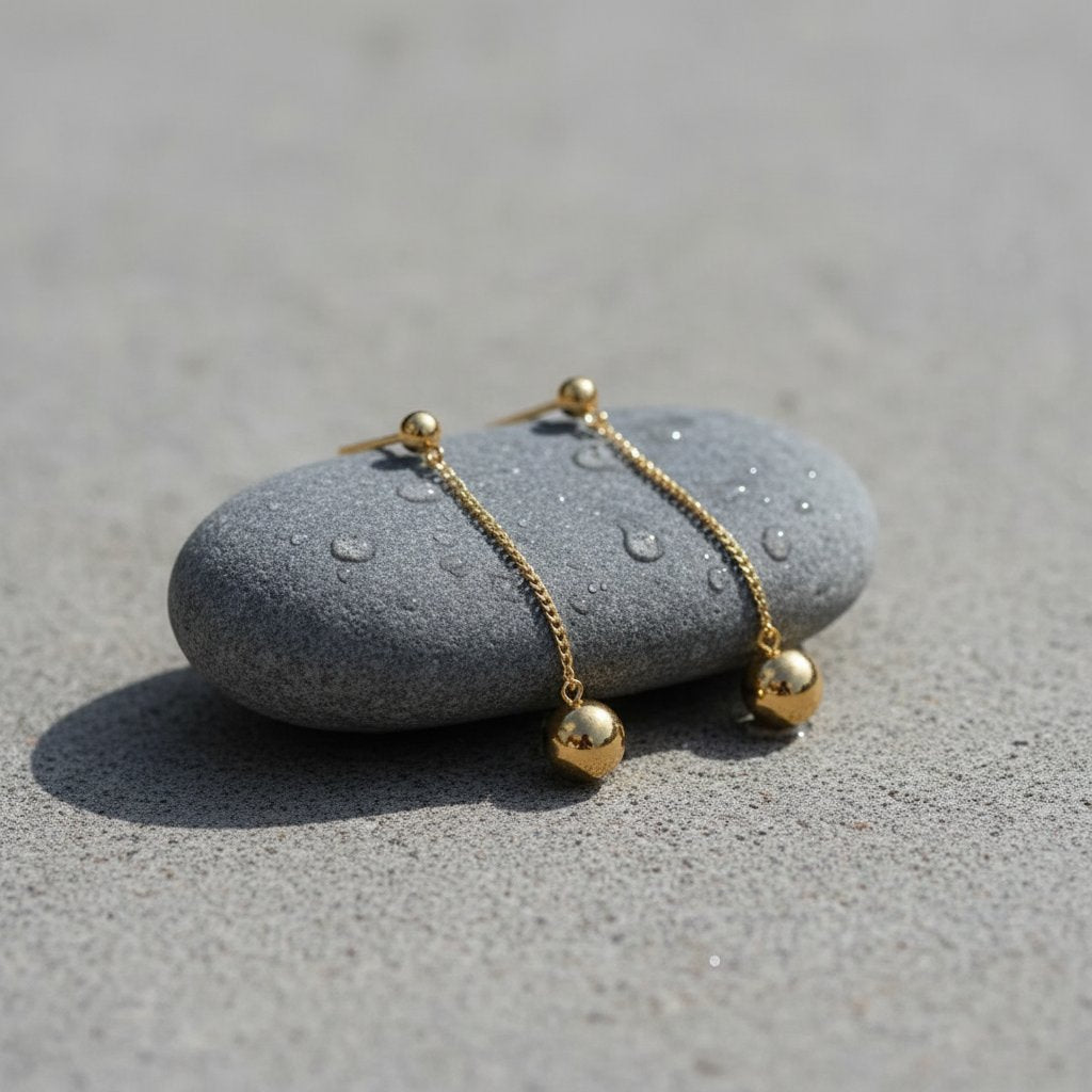 Une Gold Earrings