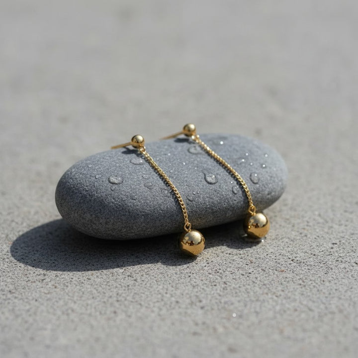 Une Gold Earrings