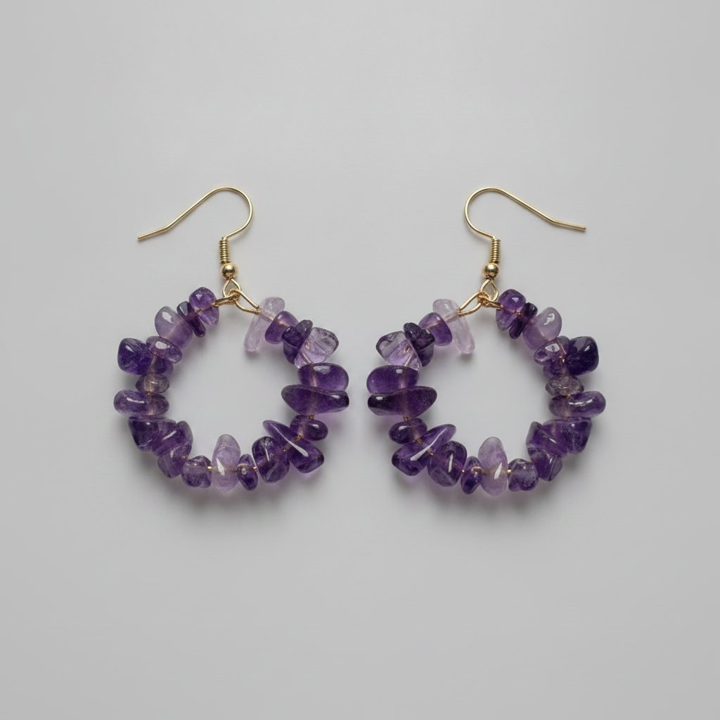 Zaria Amethyst Earrings