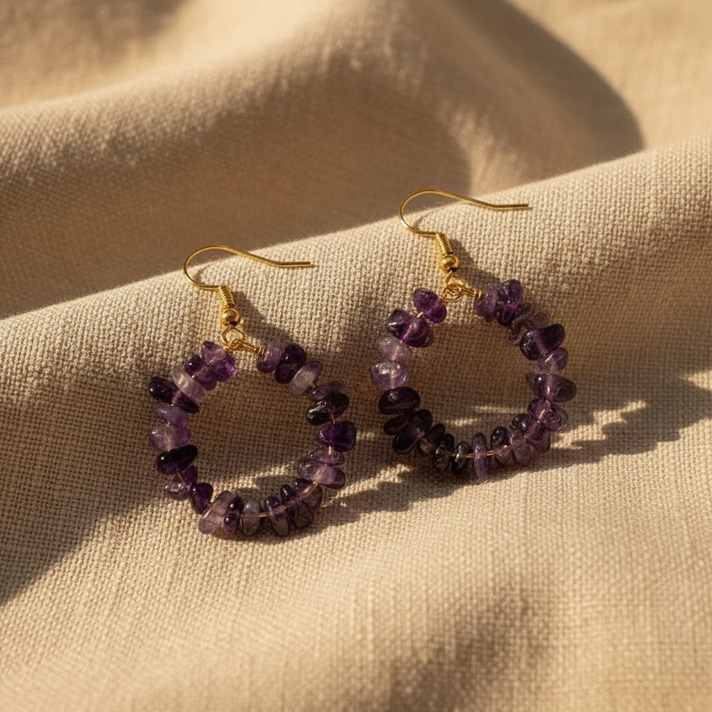 Zaria Amethyst Earrings