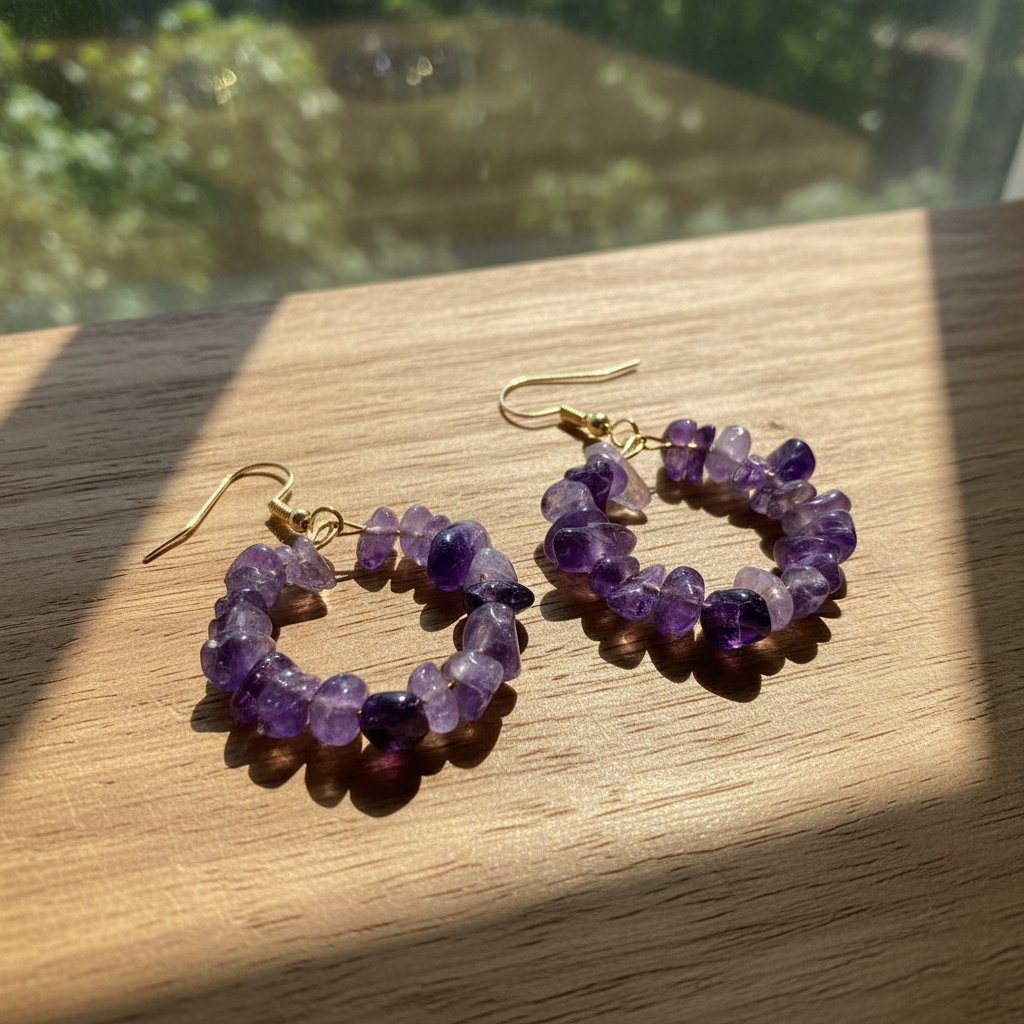 Zaria Amethyst Earrings