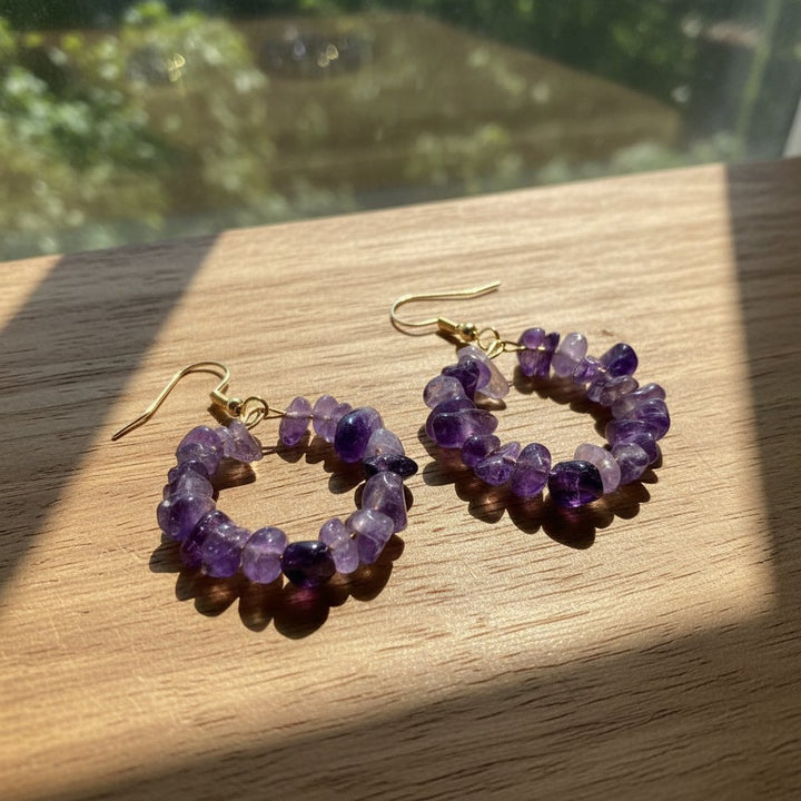 Zaria Amethyst Earrings