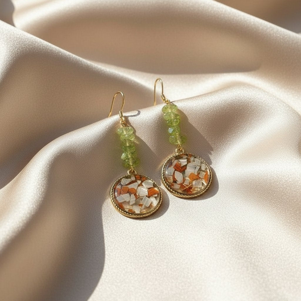 Nerine Peridot Earrings