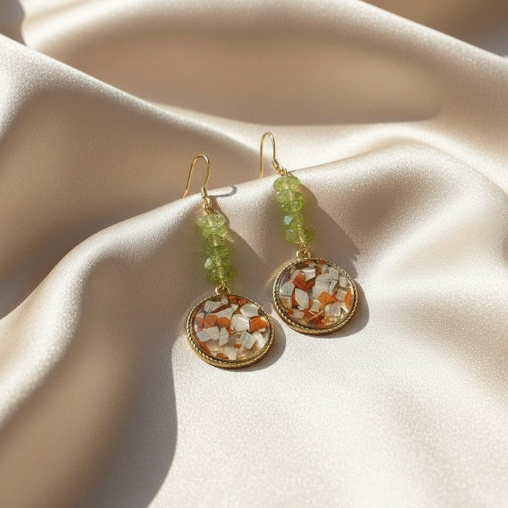 Nerine Peridot Earrings