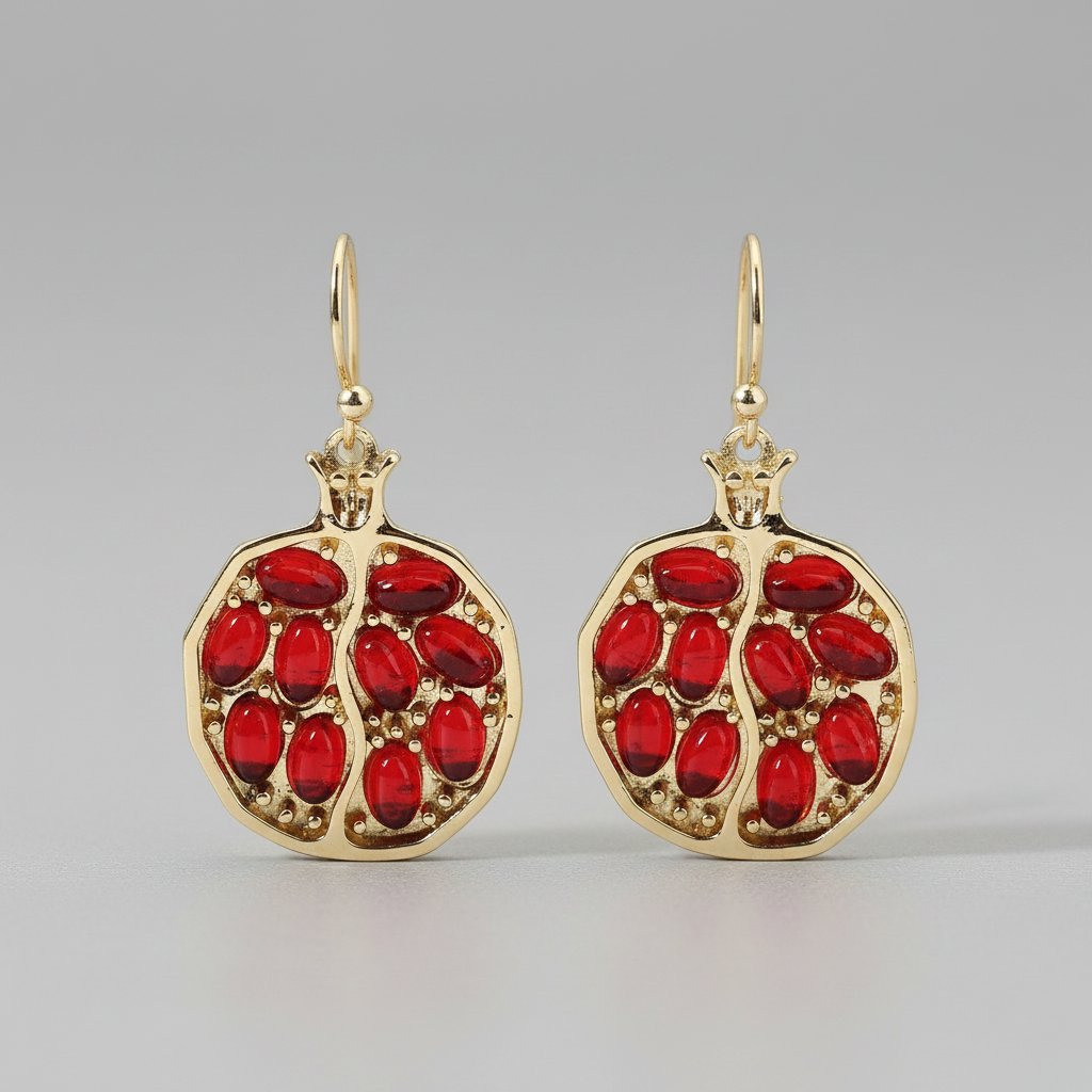 Wisteria Ruby Earrings