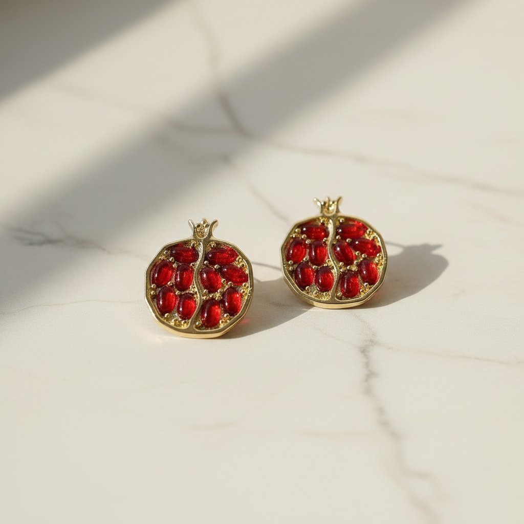Wisteria Ruby Earrings