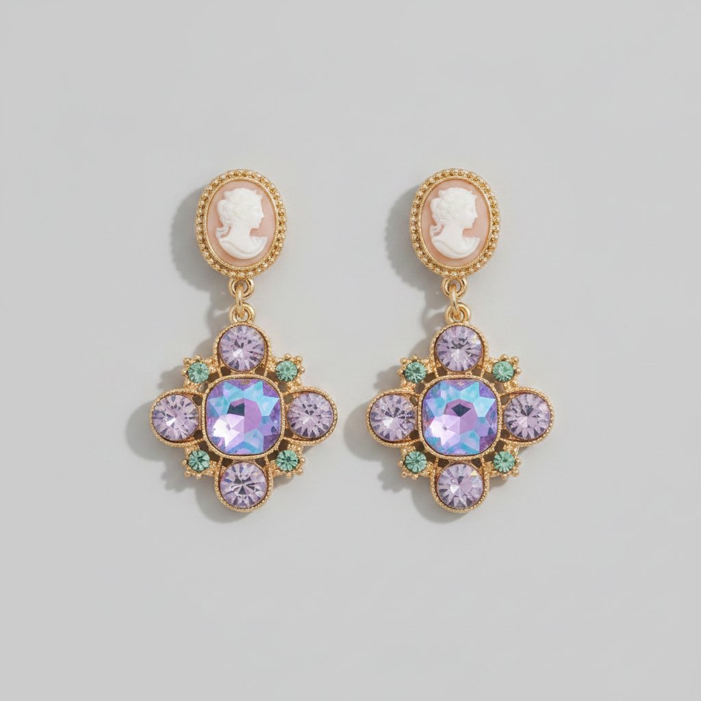 Wisteria Crystal Earrings