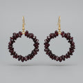 Delphine Garnet Earrings
