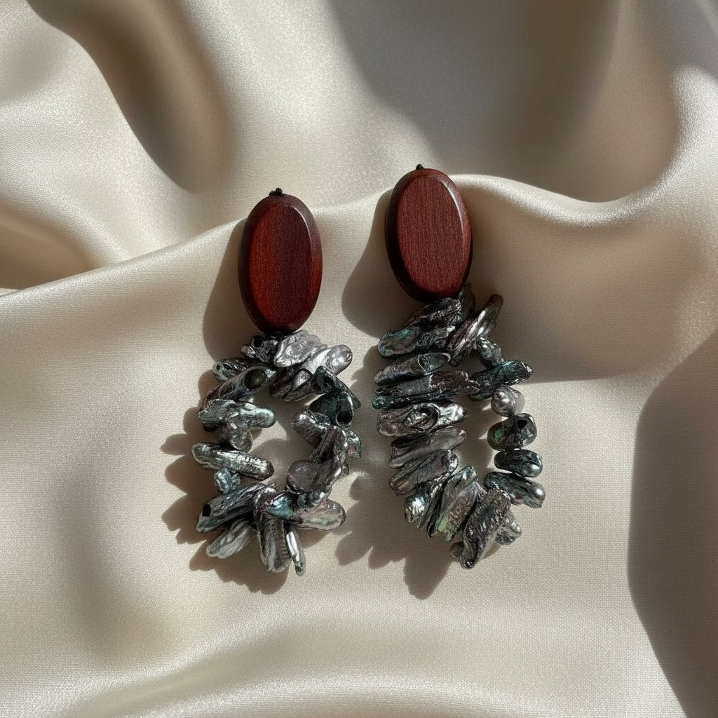 Liviana Garnet Earrings