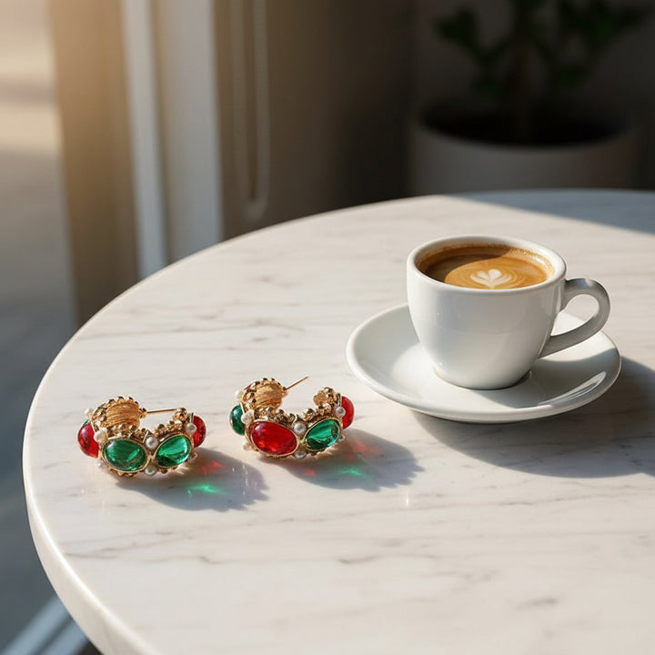 Genevieve Pearl Earrings
