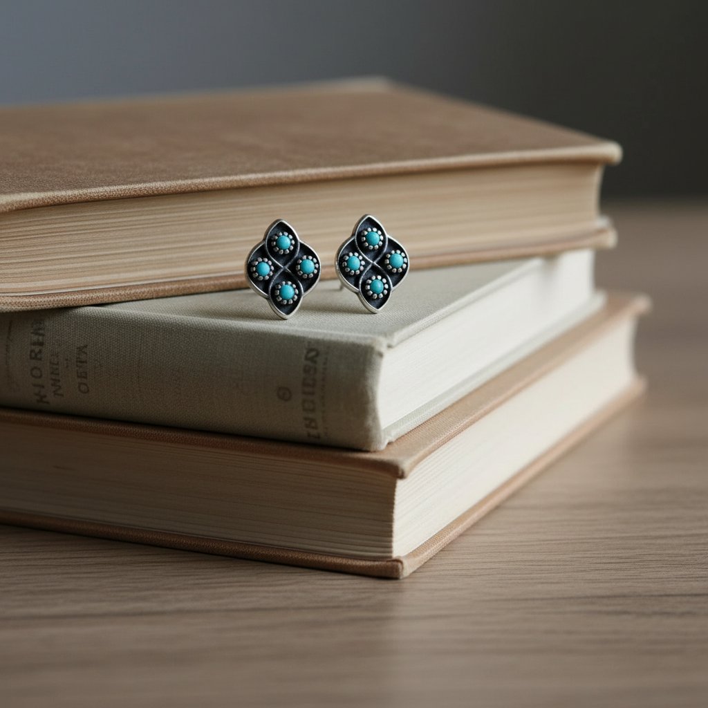 Marguerite Turquoise Earrings