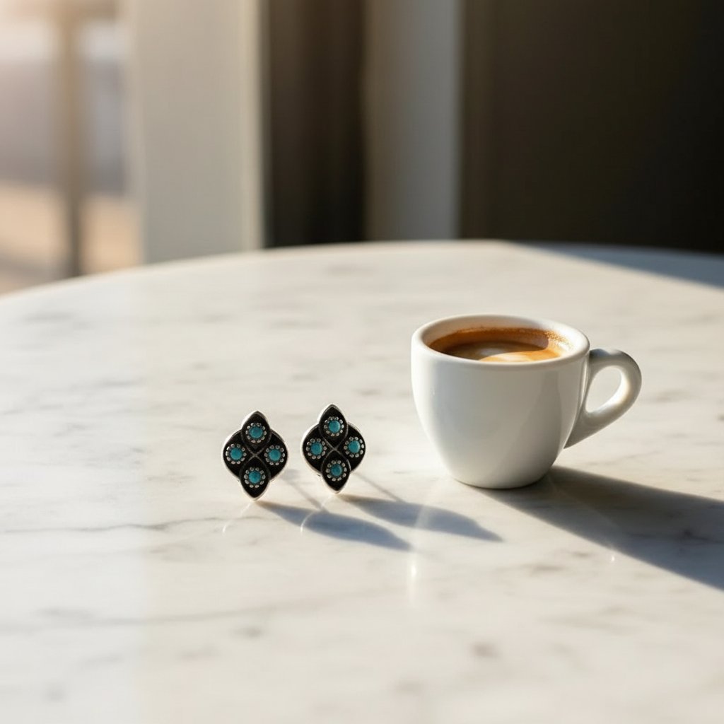 Marguerite Turquoise Earrings