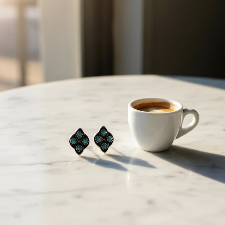 Marguerite Turquoise Earrings