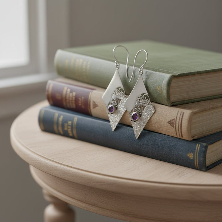 Sylvie Amethyst Earrings