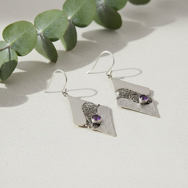 Sylvie Amethyst Earrings