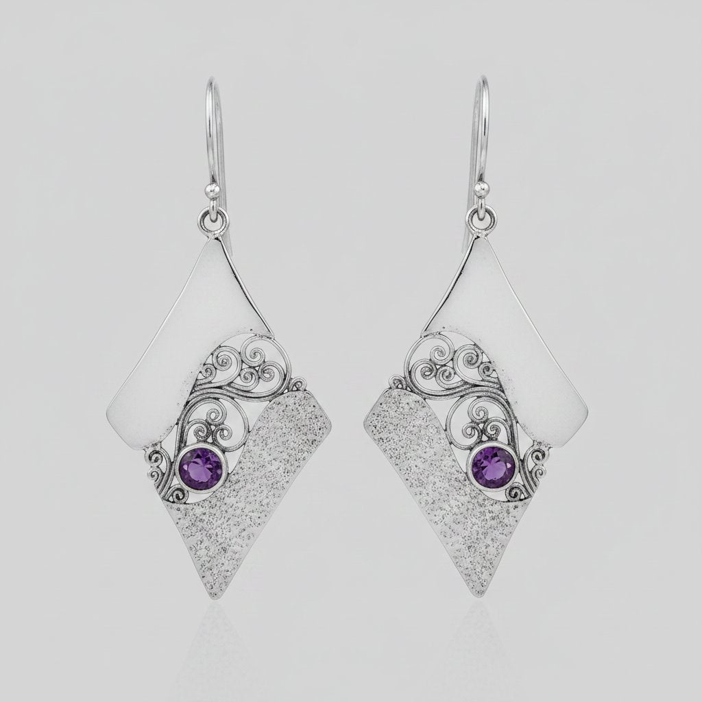 Sylvie Amethyst Earrings