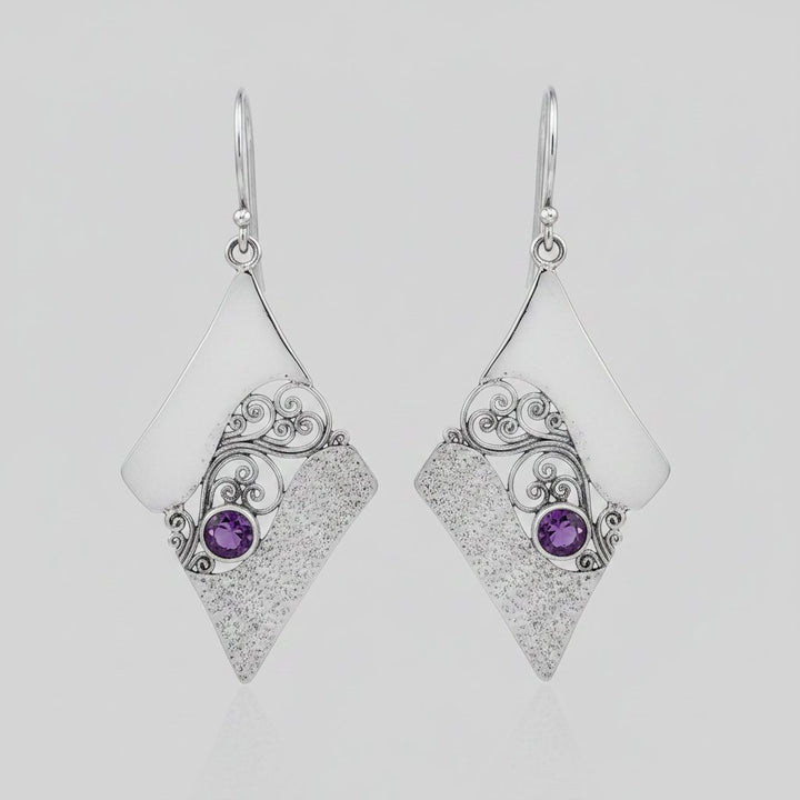 Sylvie Amethyst Earrings