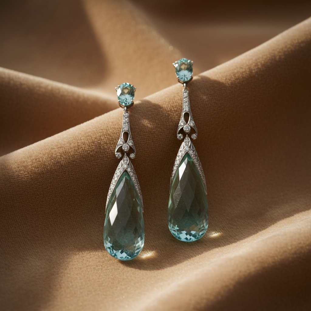 Mirabelle Aquamarine Earrings