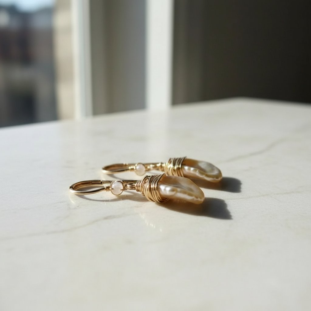 Mirabelle Pearl Earrings