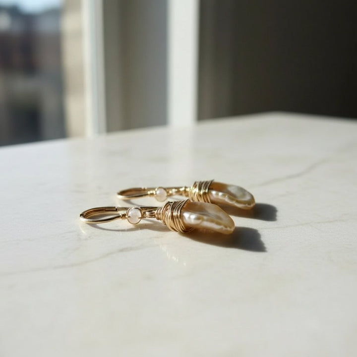 Mirabelle Pearl Earrings