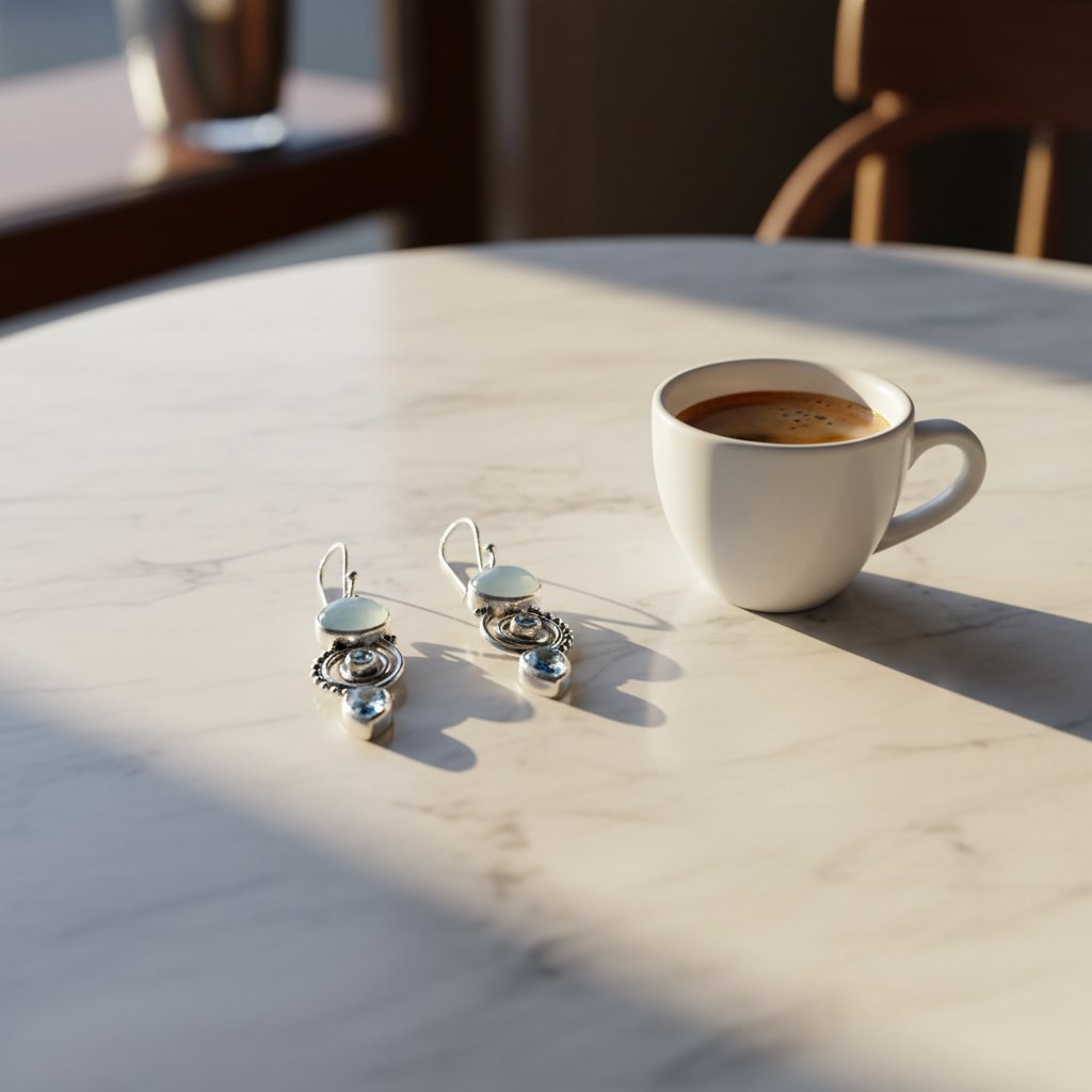 Celestine Moonstone Earrings