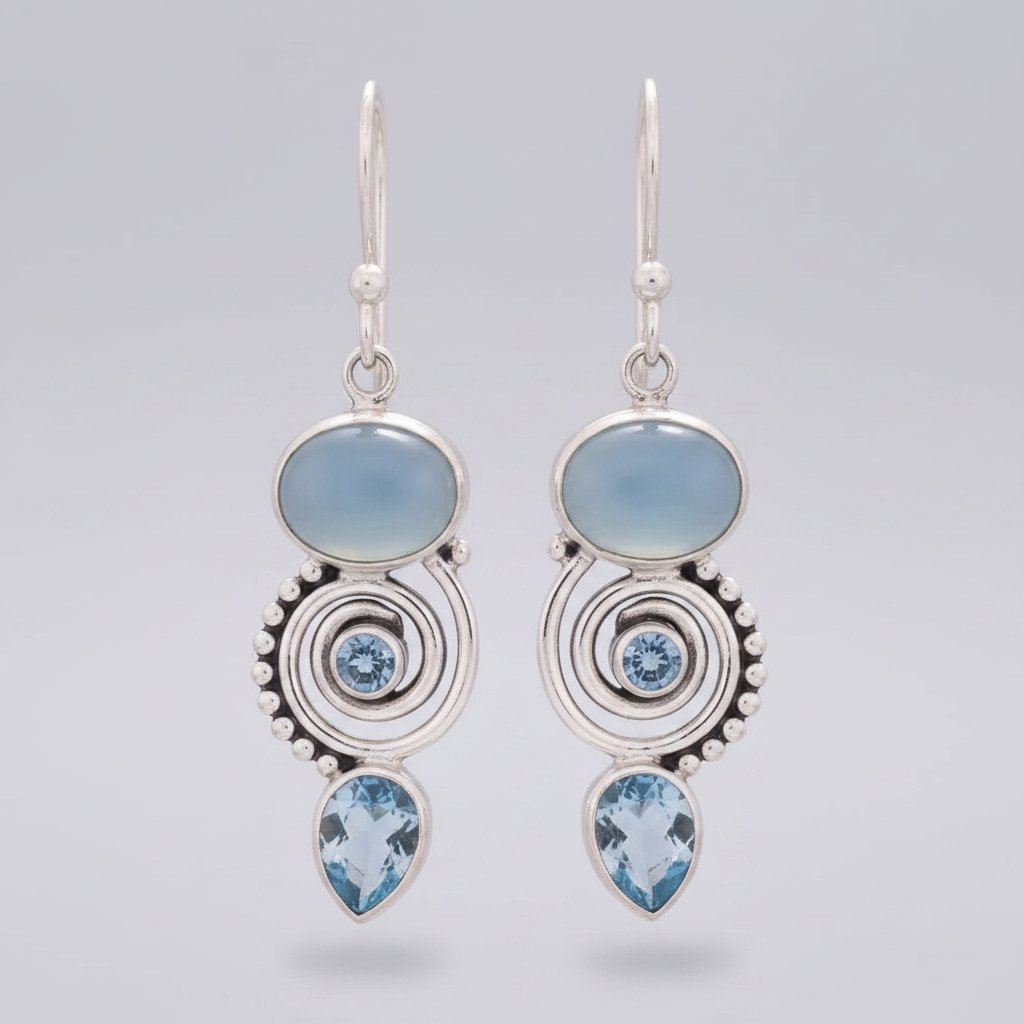 Celestine Moonstone Earrings