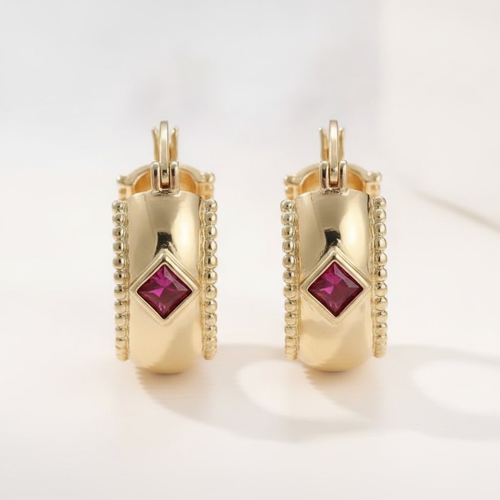 Honorine Ruby Earrings