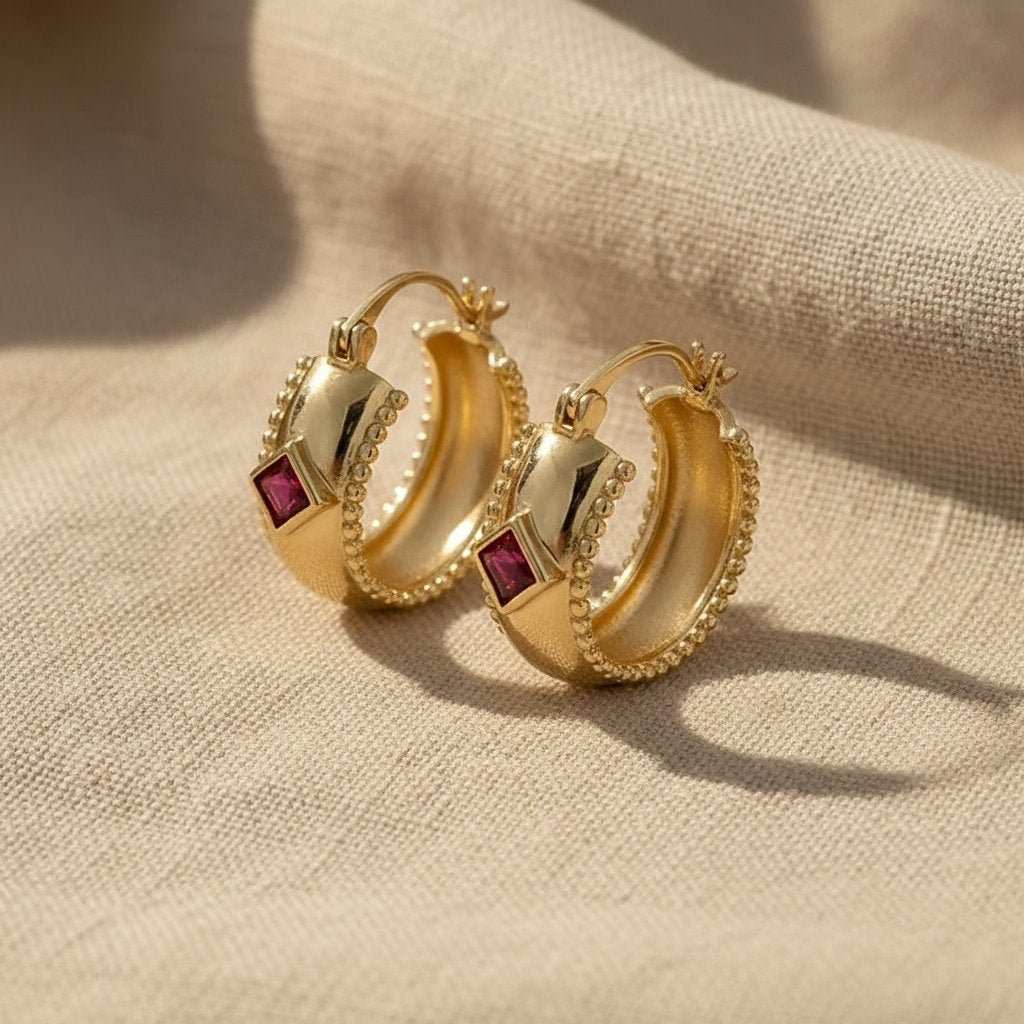 Honorine Ruby Earrings