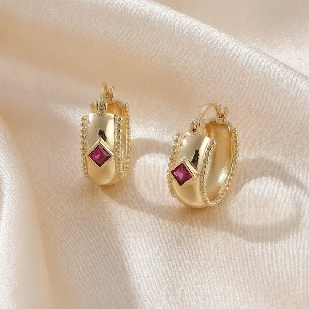 Honorine Ruby Earrings
