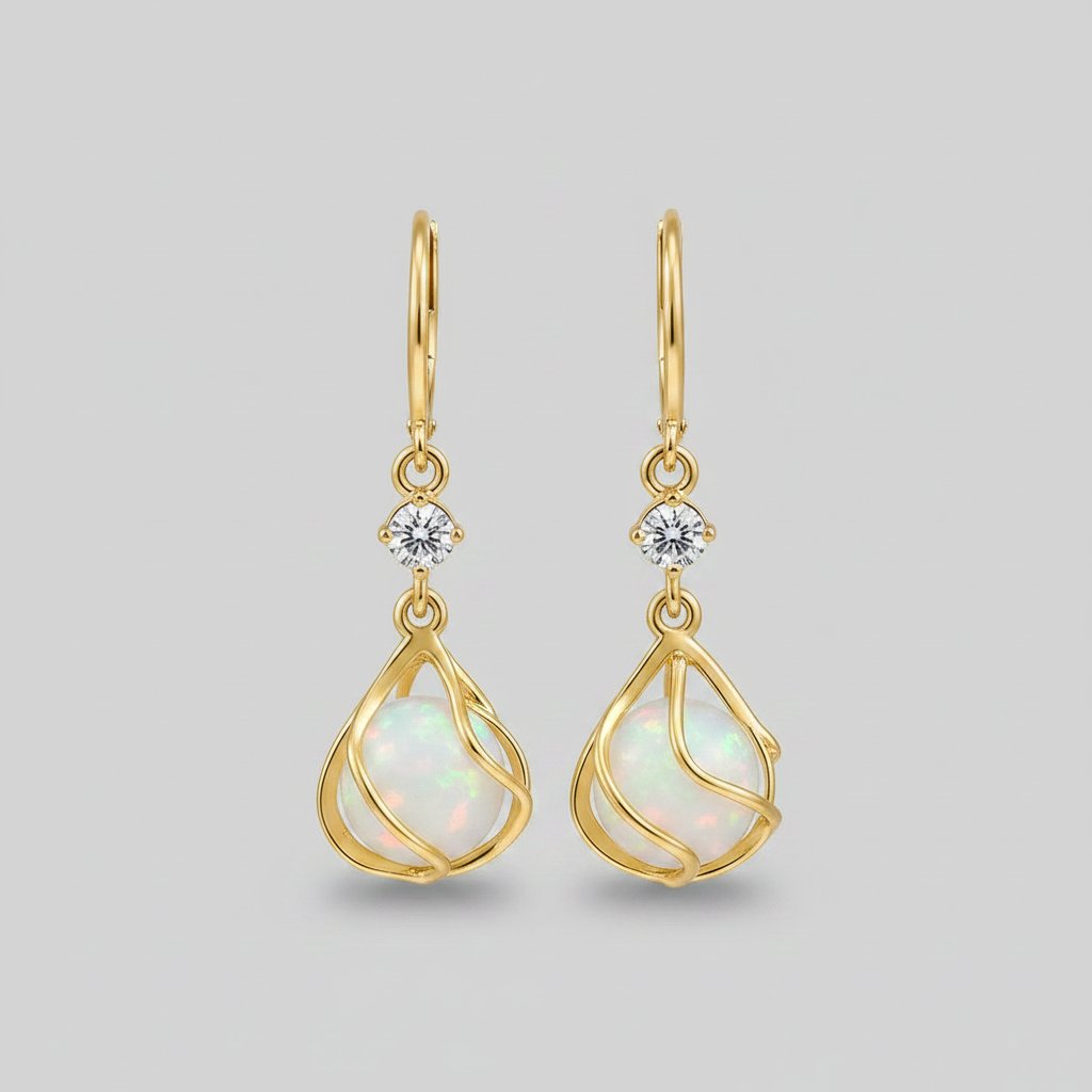 Valentine Opal Earrings
