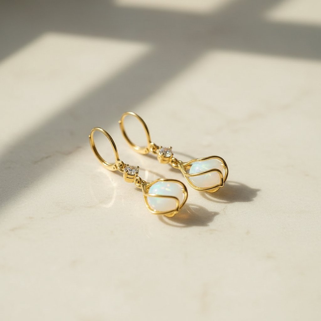 Valentine Opal Earrings