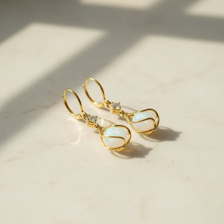 Valentine Opal Earrings