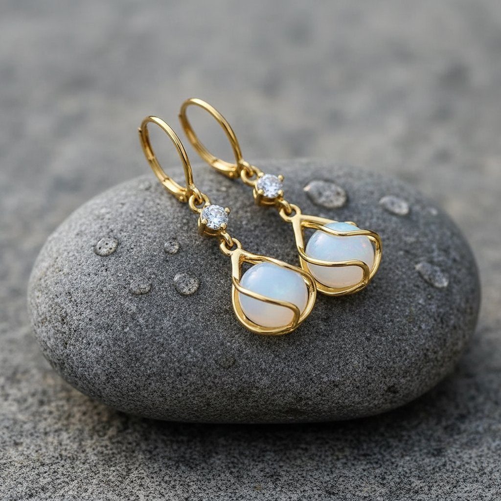 Valentine Opal Earrings