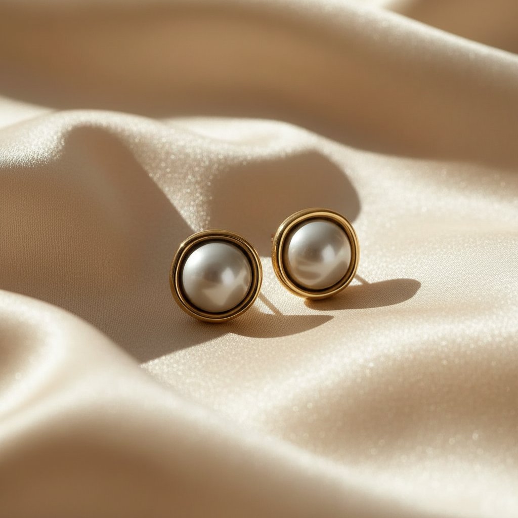 Bela Pearl Stud Earrings